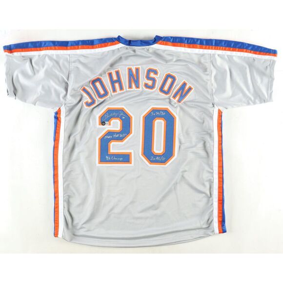 Howard Johnson Signed Jersey Inscribed "Mets HOF 2023", "'86 Champs", "3x 30/30 - Picture 1 of 3